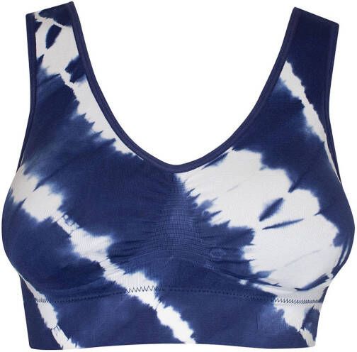 MAGIC Bodyfashion bh zonder beugel Comfort Bra donkerblauw/wit