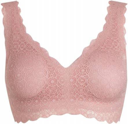 MAGIC Bodyfashion bh zonder beugel Dream Lace met kant lichtroze