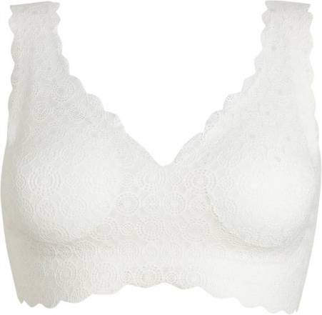 MAGIC Bodyfashion bh zonder beugel Dream Lace met kant wit