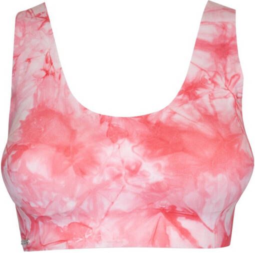 MAGIC Bodyfashion bh zonder beugel Tie Dye rood/wit