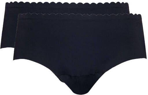 MAGIC Bodyfashion hipster Scallop(set van 2)zwart