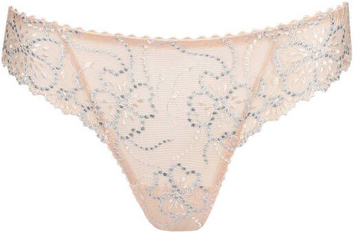 MARIE JO Jane string met borduring