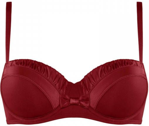 Marlies Dekkers Crouching Tiger Balconette Bh | Wired Padded Wine Red 70d