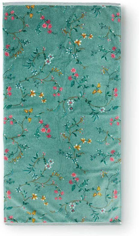 Pip Studio Les Fleurs Badhanddoek 70 x 140 cm Groen