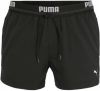 Puma Zwembroeken Logo Short Length Swim Shorts Zwart online kopen
