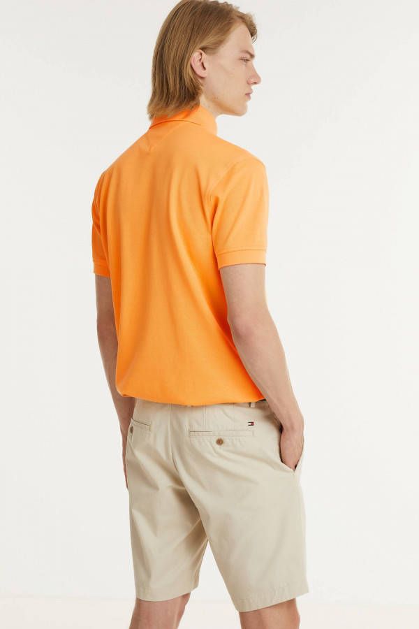 Tommy Hilfiger regular fit polo met biologisch katoen lumen sun orange