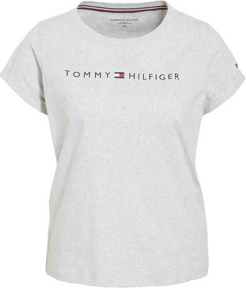 Tommy Hilfiger T shirt met printopdruk grijs