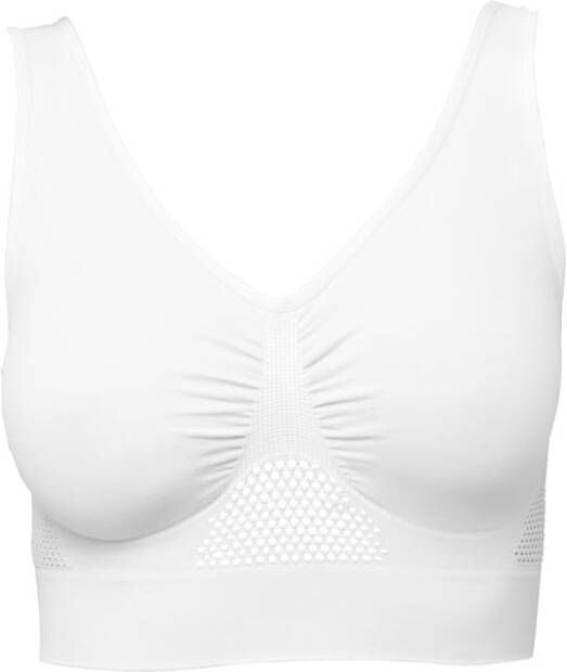 Smarttex Sport bh met ademende zones Berry/Grijs/Wit